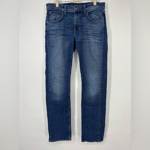 NWOT Hudson Men’s Byron Straight Leg Jeans in Genn Wash Blue 32 - Picture 2 of 3